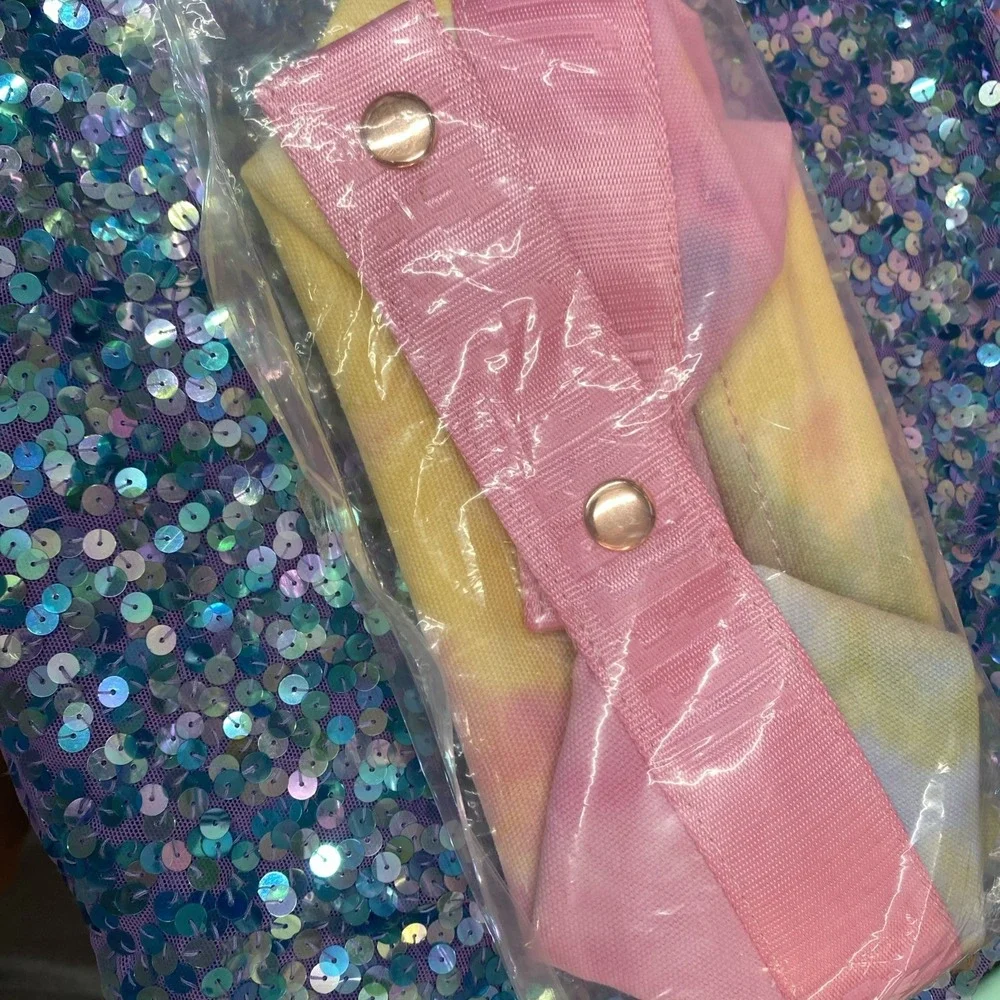 Jeffree Star Cosmetics Make-up Travel Bag Tye-Dye Pastels LIMITED EDITION NEW